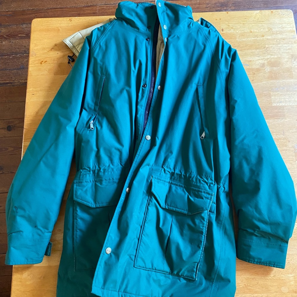 Vintage LL BEAN Seafoam Main Wardens Parka